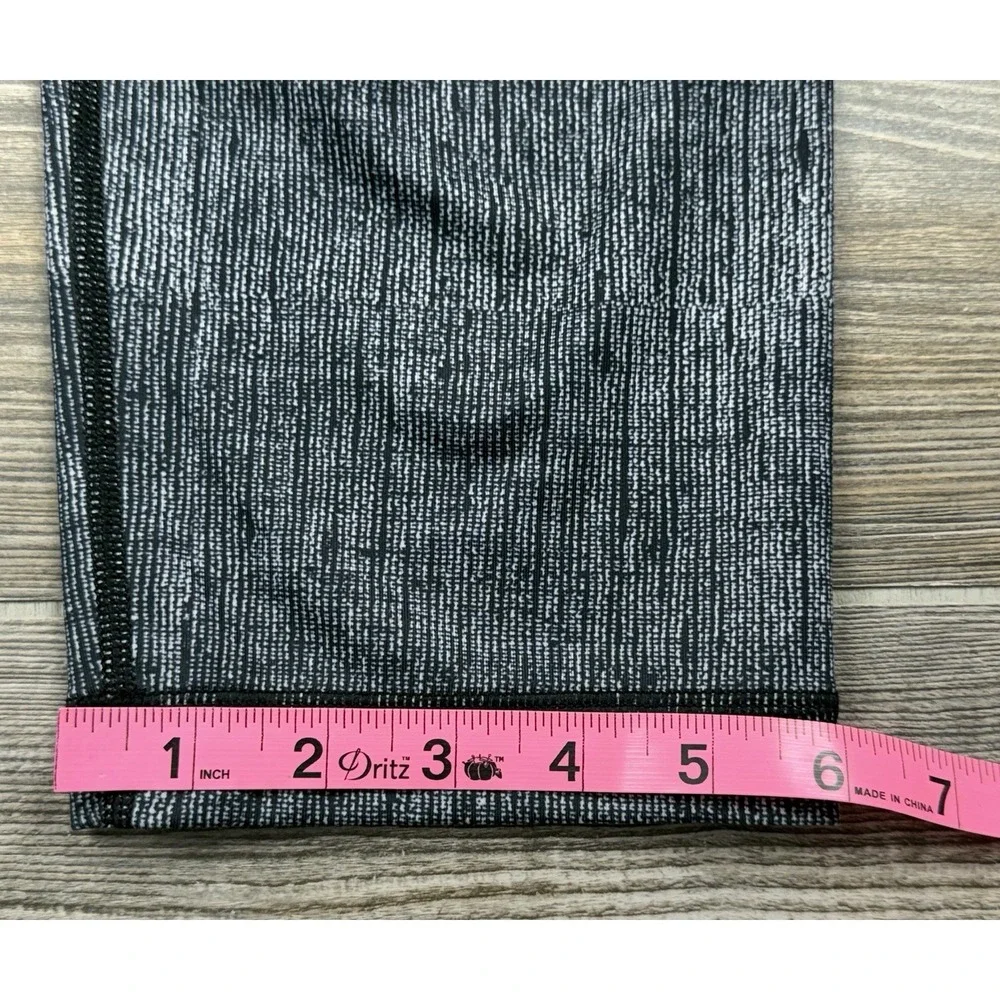 Lululemon‎ Womens Size 10 Wunder Under Crop Leggings Luxtreme Burlap Black Dune